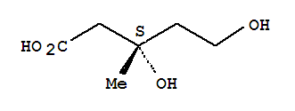 (3S)-3,5-二羟基-3-甲基-戊酸结构式_32451-23-3结构式