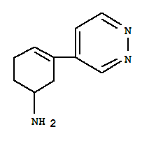 3-Cyclohexen-1-amine,3-(4-pyridazinyl)-(9ci) Structure