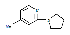 (9Ci)-4-甲基-2-(1-吡咯烷)-吡啶结构式_325460-95-5结构式