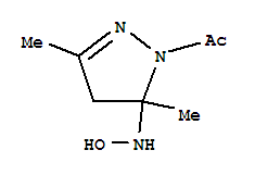 (9Ci)-1-乙酰基-4,5-二氢-N-羟基-3,5-二甲基-1H-吡唑-5-胺结构式_325490-37-7结构式