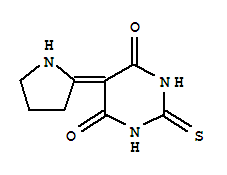 (9ci)-二氢-5-(2-吡咯烷)-2-硫氧代-4,6(1H,5h)-嘧啶二酮结构式_325853-77-8结构式