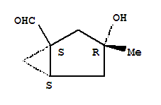 (1S,3R,5S)-(9Ci)-3-羟基-3-甲基-双环[3.1.0]己烷-1-羧醛结构式_326599-76-2结构式