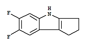 (9Ci)-6,7-二氟-1,2,3,4-四氢-环戊并[B]吲哚结构式_327022-06-0结构式
