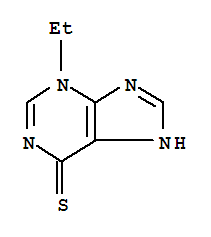 (9Ci)-3-乙基-3,7-二氢-6H-嘌呤-6-硫酮结构式_327036-84-0结构式