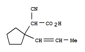 (9Ci)--Alpha--氰基-1-(1-丙烯基)-乙酸结构式_327050-06-6结构式