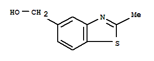 2-甲基-5-苯并噻唑甲醇结构式_32770-97-1结构式