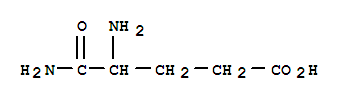 4,5-二氨基-5-氧代戊酸结构式_328-48-3结构式