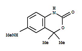 (9Ci)-1,4-二氢-4,4-二甲基-6-(甲基氨基)-2H-3,1-苯并噁嗪-2-酮结构式_328952-54-1结构式