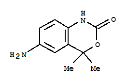 (9Ci)-6-氨基-1,4-二氢-4,4-二甲基-2H-3,1-苯并噁嗪-2-酮结构式_328955-86-8结构式