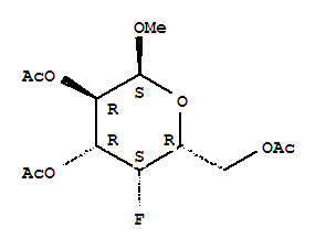 2,3,6-三-o-乙酰基-4-脱氧-4-氟-α-d-半乳糖吡喃糖苷甲酯结构式_32934-08-0结构式