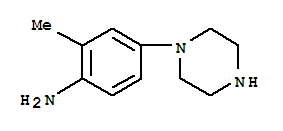 (9Ci)-2-甲基-4-(1-哌嗪)-苯胺结构式_329943-78-4结构式