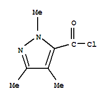 (9Ci)-1,3,4-三甲基-1H-吡唑-5-羰酰氯结构式_330937-69-4结构式