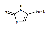 (9ci)-4-(1-甲基乙基)-2(3H)-噻唑硫酮结构式_33120-79-5结构式