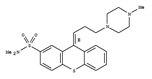 反式-氨砜噻吨结构式_3313-27-7结构式