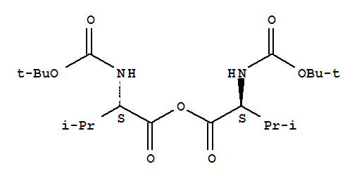 Boc-Val-Anhydride结构式_33294-55-2结构式