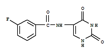 (9Ci)-3-氟-N-(1,2,3,4-四氢-2,4-二氧代-5-嘧啶)-苯甲酰胺结构式_333343-48-9结构式
