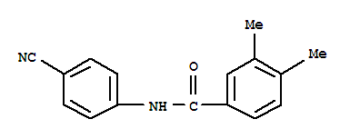 (9Ci)-N-(4-氰基苯基)-3,4-二甲基-苯甲酰胺结构式_333442-37-8结构式