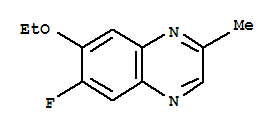 (9Ci)-7-乙氧基-6-氟-2-甲基-喹噁啉结构式_333452-36-1结构式
