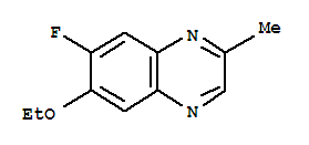 (9Ci)-6-乙氧基-7-氟-2-甲基-喹噁啉结构式_333452-38-3结构式