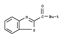 (8Ci,9Ci)-1-(2-苯并噻唑)-2,2-二甲基-1-丙酮结构式_33429-15-1结构式