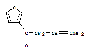 (9Ci)-2,2-二氟-1-(3-呋喃)-4-甲基-3-戊烯-1-酮结构式_334873-84-6结构式