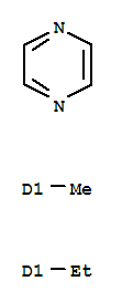 2-乙基-6(or5)-甲基吡嗪结构式_33504-66-4结构式