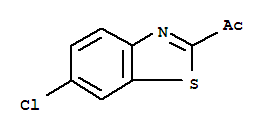(9ci)-1-(6-氯-2-苯并噻唑)-乙酮结构式_33509-76-1结构式