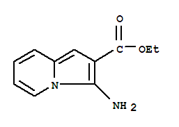 (7ci,8ci,9ci)-3-氨基-2-吲哚嗪羧酸乙酯结构式_3351-78-8结构式