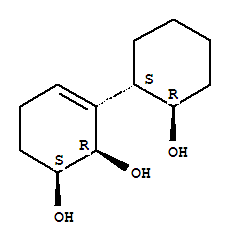 (1S,2R)-(9Ci)-3-[(1S,2R)-2-羟基环己基]-3-环己烯-1,2-二醇结构式_335637-59-7结构式