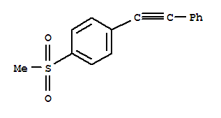 1-甲烷磺酰基-4-苯乙炔苯结构式_33592-56-2结构式