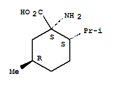 (1S,2S,5R)-1-氨基-5-甲基-2-(1-甲基乙基)-环己烷羧酸结构式_336100-66-4结构式