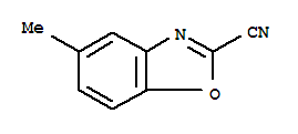 5-甲基-2-苯并噁唑甲腈结构式_33652-90-3结构式