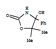 (8ci,9ci)-4-羟基-5,5-二甲基-4-苯基-2-噁唑烷酮结构式_33664-83-4结构式