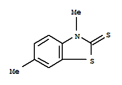 (9ci)-3,6-二甲基-2(3H)-苯并噻唑硫酮结构式_33682-62-1结构式