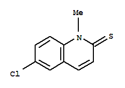  6-氯-1-甲基-2(1H)-喹啉硫酮结构式_33682-77-8结构式