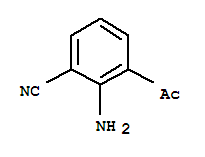 (9ci)-3-乙酰基-2-氨基-苯甲腈结构式_33720-72-8结构式