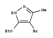 (9Ci)-4-溴-5-乙氧基-3-甲基-1H-吡唑结构式_337915-60-3结构式