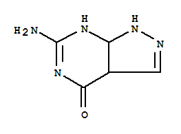 (9Ci)-6-氨基-1,3A,5,7A-四氢-4H-吡唑并[3,4-D]嘧啶-4-酮结构式_337963-42-5结构式