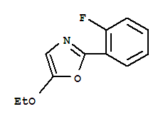 Oxazole,5-ethoxy-2-(2-fluorophenyl)-(9ci) Structure