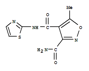 (9Ci)-5-甲基-N4-2-噻唑-3,4-异噁唑二羧酰胺结构式_338408-95-0结构式