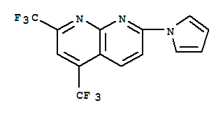 (9Ci)-7-(1H-吡咯-1-基)-2,4-双(三氟甲基)-1,8-萘啶结构式_338412-21-8结构式
