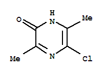 5-氯-3,6-二甲基-2(1H)-吡嗪酮结构式_33870-84-7结构式