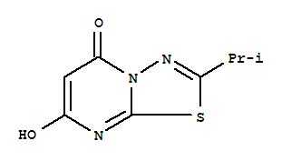 (9Ci)-7-羟基-2-(1-甲基乙基)-5H-1,3,4-噻二唑并[3,2-A]嘧啶-5-酮结构式_339012-62-3结构式