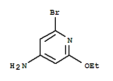2-溴-6-乙氧基-4-吡啶胺结构式_339013-52-4结构式