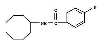 Benzamide,n-cyclooctyl-4-fluoro-(9ci)Structure,339018-60-9Structure Benzamide,n-cyclooctyl-4-fluoro-(9ci) Structure,339018-60-9Structure