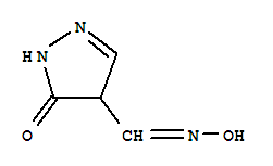 (9Ci)-4,5-二氢-5-氧代-1H-吡唑-4-羧醛-4-肟结构式_339020-82-5结构式