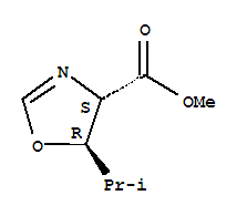 (4R,5S)-5-异丙基-4,5-二氢-1,3-恶唑-4-羧酸甲酯结构式_339034-76-3结构式