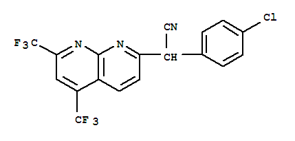 (9CI)-Alpha-(4-氯苯基)-5,7-双(三氟甲基)-乙腈结构式_339104-13-1结构式