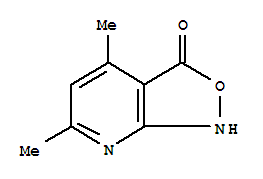 (9Ci)-4,6-二甲基-异噁唑并[3,4-B]吡啶-3(1H)-酮结构式_339365-49-0结构式