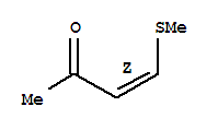 (8ci,9ci)-4-(甲基硫代)-3-丁烯-2-酮结构式_33944-93-3结构式